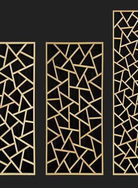 宫式格格实木花吊格花窗仿古门窗顶木格栅镂空花挂UEL墙中式婚礼