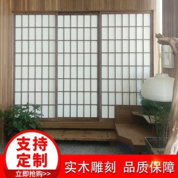 厂家直供实木花格客厅屏风仿古简约镂空雕花隔断新中式花窗