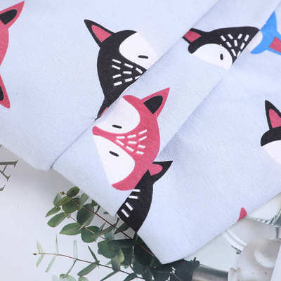 爬面料 40s 针织透气现货包被印花布四季婴幼儿枕套服