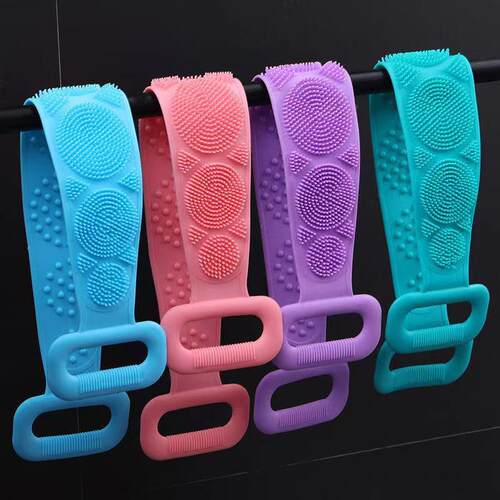 Silicone Exfoliating Bath Towel - Powerful Back Scrubber for