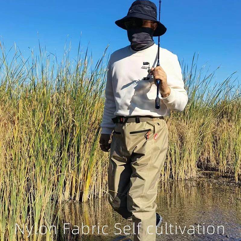 腰裤涉水裤路亚装备钓鱼服赶海水裤飞蝇溪流钓防水下水裤透气速干