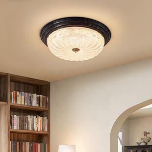 美式 护眼客厅灯书形房主卧圆 吸顶卧室房间灯法中古风全光谱KFR式