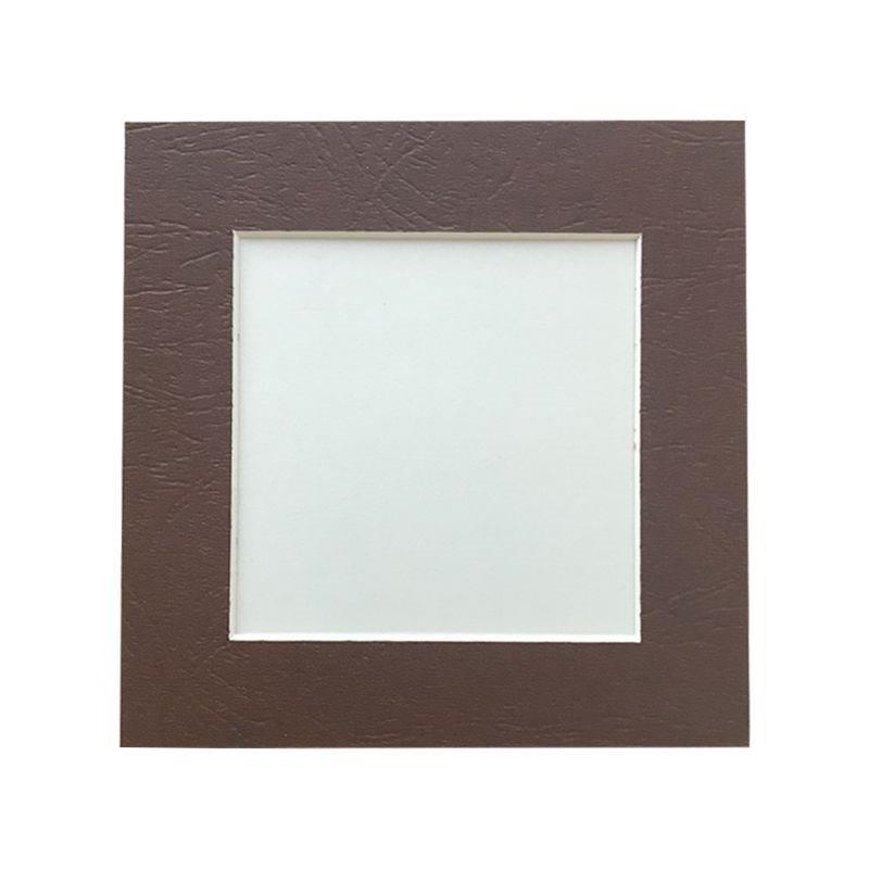 以琳卡纸正方形画框简易儿童画框装裱框水彩油画棒方形相框小画框图片