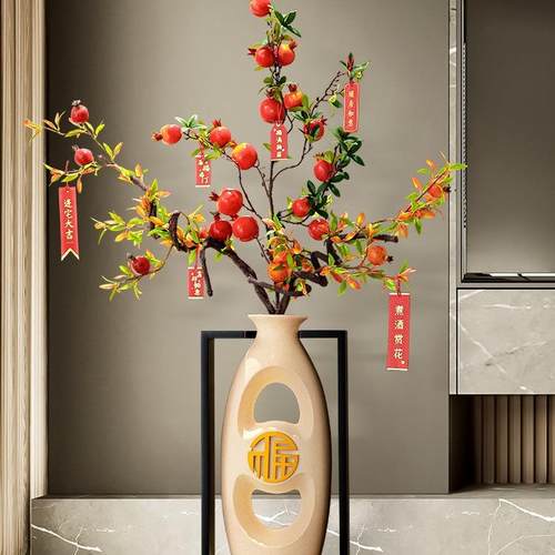 落地大型新花瓶摆件视中式客厅电柜FS747620沙发旁边入门玄关屏风