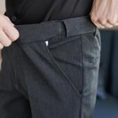 隐形松紧腰修身 2025春秋款 九分裤 商务正装 高级感男士 休闲长裤 西裤