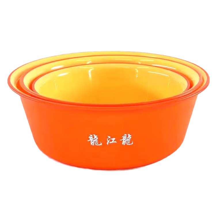 龙江龙鲢鳙双色饵料盆加深底开饵盆三件套加厚大号钓鱼散炮不粘饵