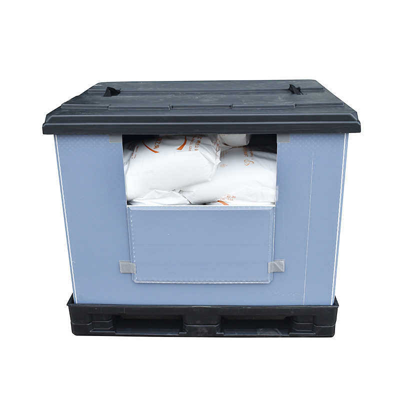 厂家批发双层吸塑川字脚围板箱 大容量折叠式加厚PP塑料围板箱,橡塑材料及制品,塑料盒/塑料箱/塑料柜,淘宝优惠券,粉丝福利购,淘宝优惠卷