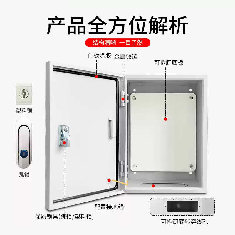 室内基业JXF竖横配电箱1.0厚家用工程控制箱布线箱明装挂墙电控箱