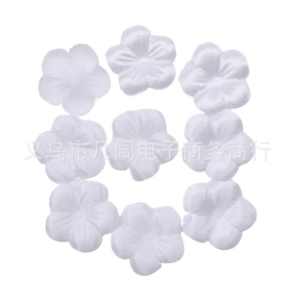 服饰diy 手工2cm梅花丁 绢布婚纱材料瓣色 装饰桃花直径五