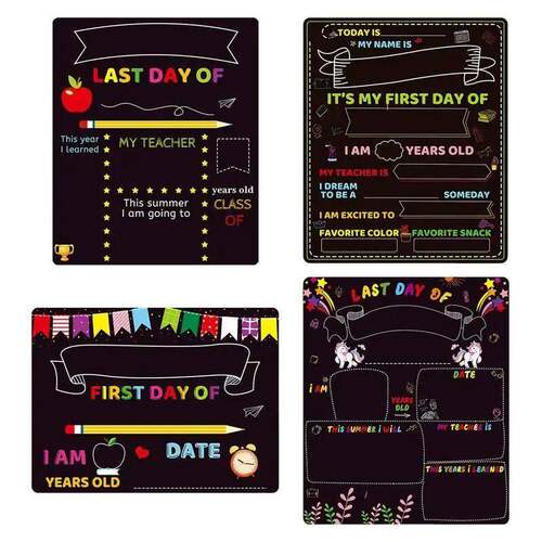 First Day Of School Chalkboard Reusable First & Last Day Of