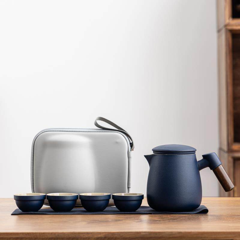 正品陶瓷旅行功夫茶套装整家用简具约客厅泡茶套壶礼茶杯送品盒定