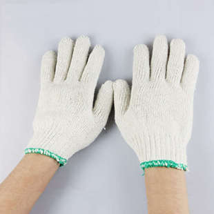 棉纱手套耐磨加厚劳保男女全手防滑工地干活劳动手套防护男女专用