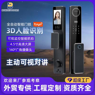 全自动指纹锁家用防盗门人脸识别智能门锁入户门intelligent lock