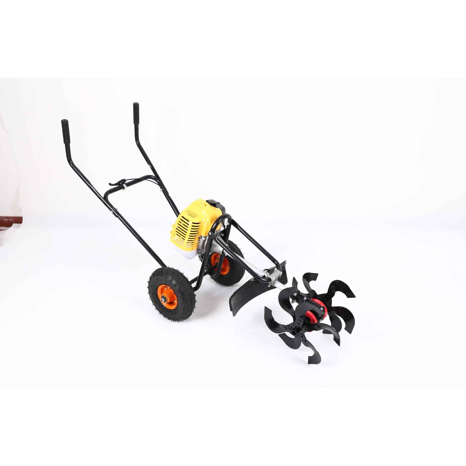 手推式割草机多功能汽油小型开荒农用耕地机锄草除草机打草机