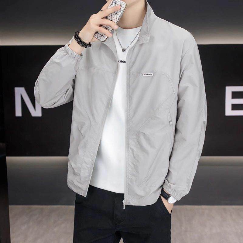 高端男士冰丝防晒衣夏季2025新款潮流户外凉感薄款立领外套男潮牌图片