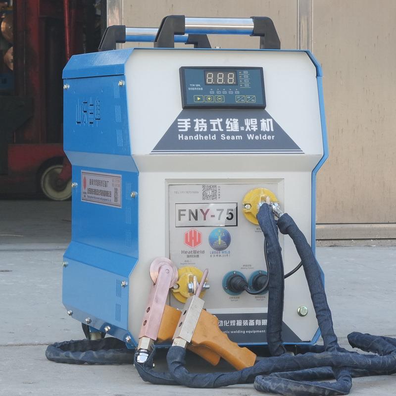 小型手持滚焊机手动排气管包管滚焊机可移动不锈钢丝网片滚焊接机