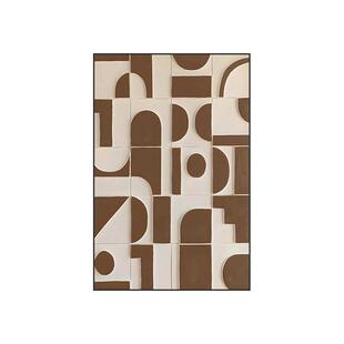 挂画感版风抽象现代寂玄关墙壁高级装饰画客厅卧室画简约背景竖侘