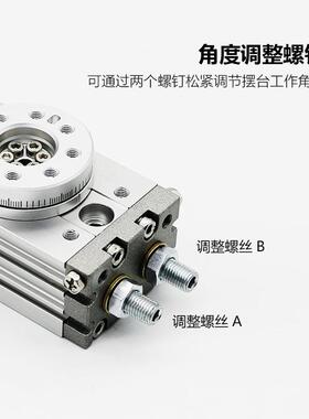 摆动旋转气缸HRQ气动90度180度MSQB-10A/20A/30A/50A/70A/100A