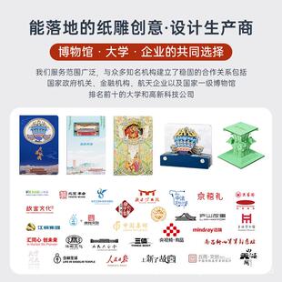 魔纸屋3d立体纸雕便签洛阳老君山便签摆件创意礼品旅行纪念品文创