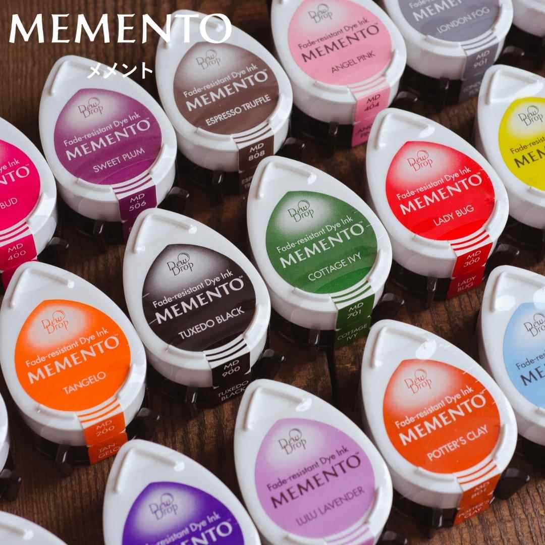 日本TSUKINEKO月猫MEMENTO水滴印台MD色手账速干水性颜料艺术印泥