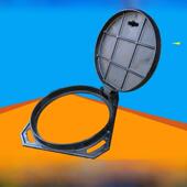 球墨铸铁化粪池圆形窨井盖下水道盖300小井盖家用走小车污水井