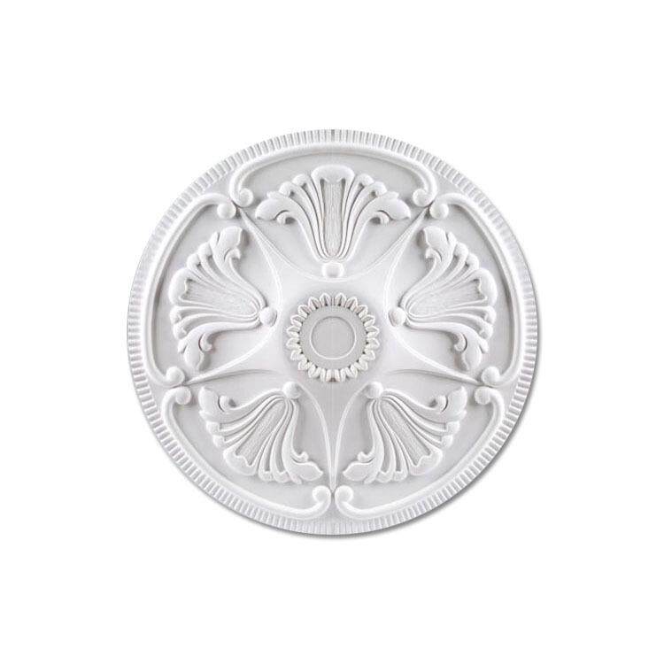 欧式PU灯盘水晶灯底座聚氨脂装饰灯盘新中式吊顶材料