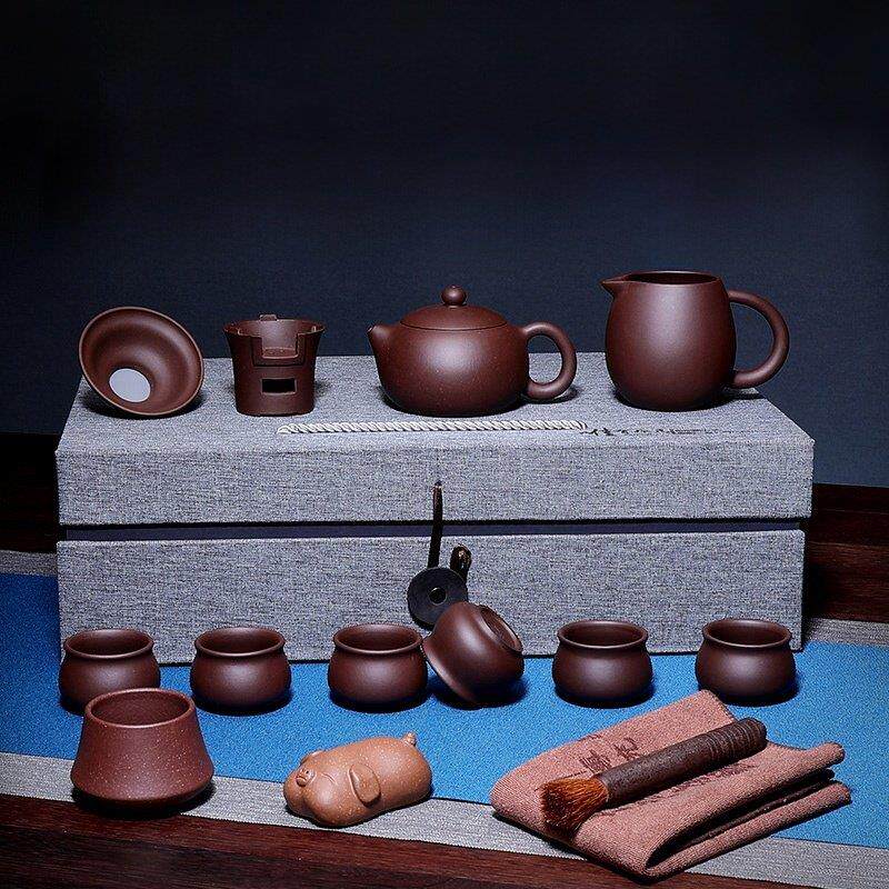 宜兴紫砂壶纯手工名矿紫砂西施壶套装家用功夫茶壶茶具全套