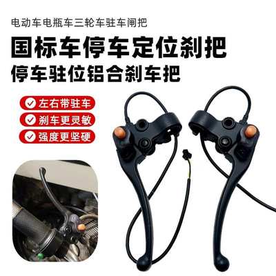 新国标电动车休闲老年三轮车驻车鼓刹把座断电刹把GOGO电车手把