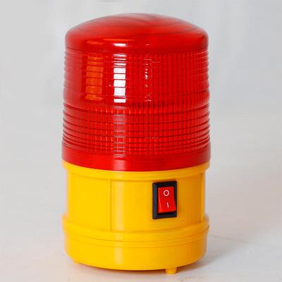 干电池警示灯LTD-5088带开关 磁吸顶式频闪灯LED夜间爆闪烁灯