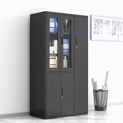 黑色文件柜室资料柜黑色文件档案室公案柜财务资料凭办证柜书柜收