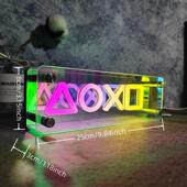 新款 创意炫彩千层镜霓虹气氛灯可定制电竞桌面摆件INS科技感夜灯