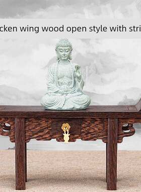 鸡翅木琴桌，带抽屉小桌，佛像底座，观音菩萨拜，关公小条盒，香