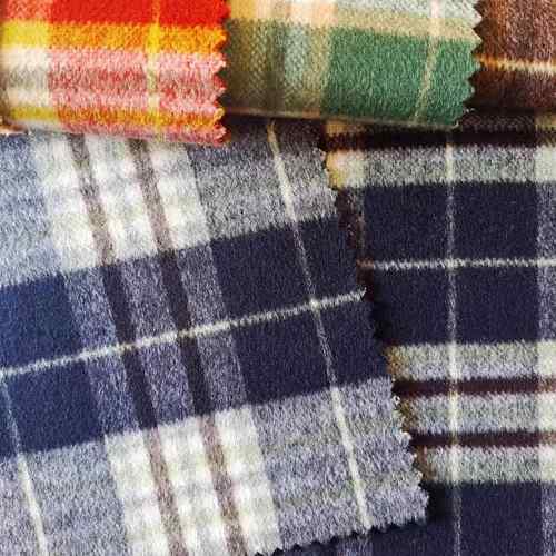 经典田字格纹0羊毛秋冬粗纺大呢双8面羊衣绒面NTE料色面织格子毛