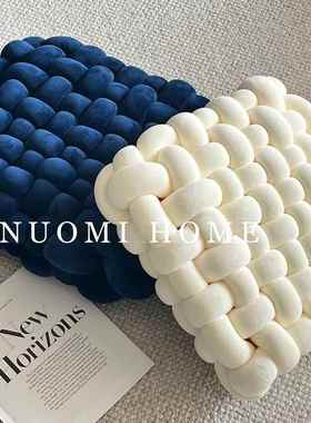 油风手飘工编织抱枕方形椅垫坐垫屁垫窗沙奶发客靠背垫网红靠ZXT