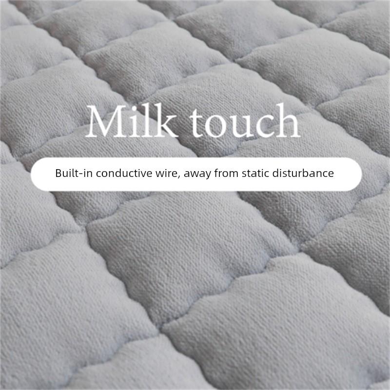 冬季珊瑚绒牛奶绒加厚床垫软垫家用宿舍学生单人铺垫加绒毛绒床褥