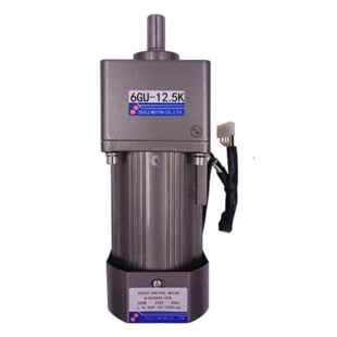 单相电机250W调速电机交流Ac220V减速箱6Gu 12.5K带正反调速