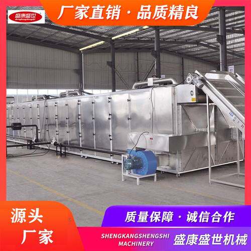 全自动虾皮烘干流水线果蔬脆烘干烘烤一体机受热均匀应用广泛