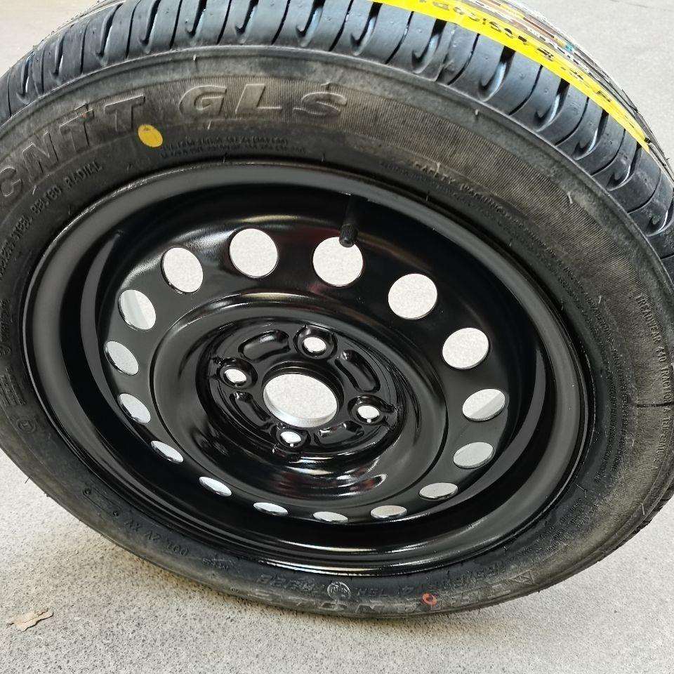 适用比亚迪FO轮毂14寸 比亚迪F0备胎轮胎总成165/60R14钢圈铁备胎