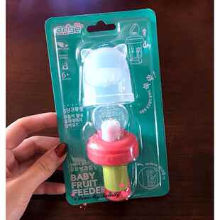 韩国进口安杰尔婴儿食物咬咬袋 推进式宝宝吃水果奶嘴 果蔬乐辅食