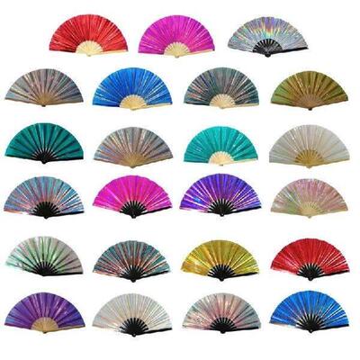 Hand Fan Vintage Folding Fan Bamboo-Wood Chinese Kung-Fu