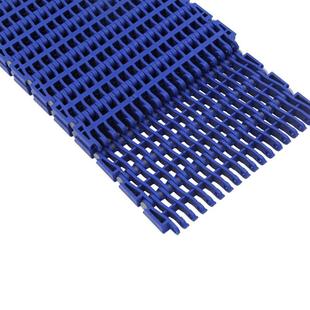 900平格网带蓝色POM平板突肋型防滑型网链带链条节距27.2mm链板