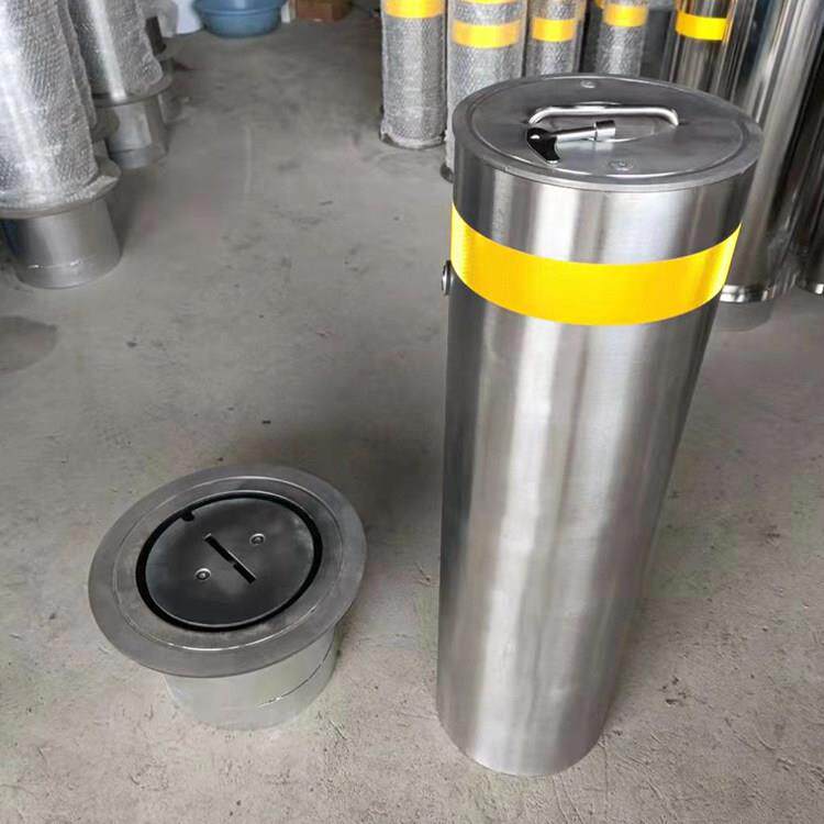 不锈钢手提活动路桩警示柱加厚隔离可移动预埋加厚车挡路障防撞柱