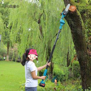 锂电高枝树加锯长杆伸缩高空锯ZPA剪果树高剪电动园林剪果树麦枝