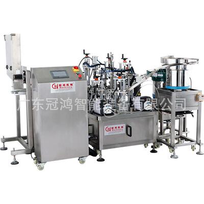 全自动香水装机精油包装机设备化妆品灌装一体机液体灌装机