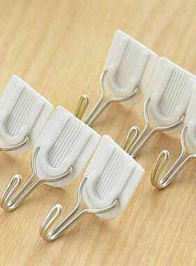 6pcs wall hooks shelf adhesive storage strong hang.