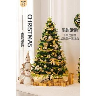 圣诞树套餐加密pe混合家用网红场景橱窗摆件1.5m 饰品 1.8 2.1米装