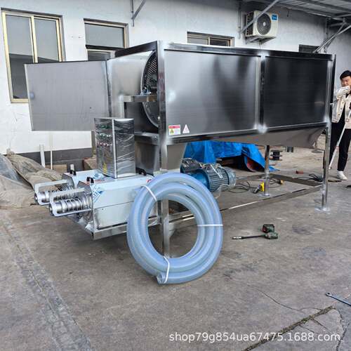 猪粪鸡粪干湿分离机电动固液脱水机双机头滚筒微滤猪粪脱水机