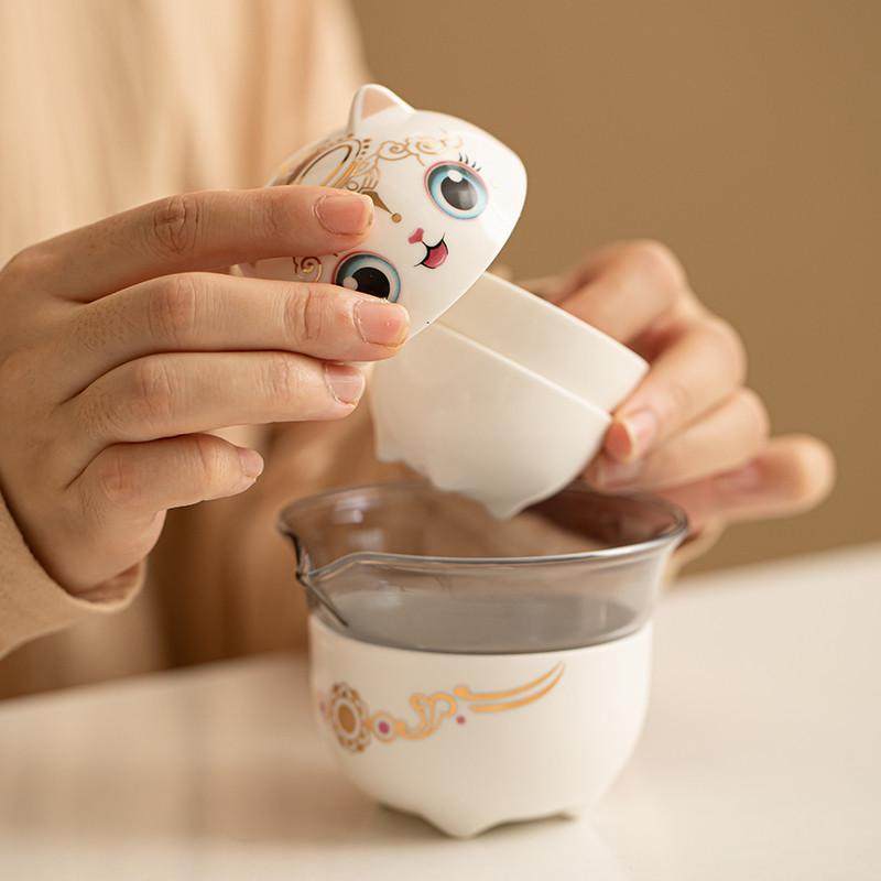 便携式旅行茶具小套装高档泡茶器茶杯户外车载快客杯茶具创意陶瓷,节庆用品/礼品,创意礼盒/礼品套组,淘宝优惠券,粉丝福利购,淘宝优惠卷