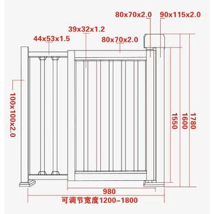 南京铝艺花园门庭院别墅小门栅栏门铝合金小区门院子单开侧门小门