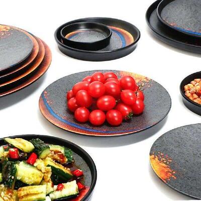 Creative Melamine Western Steak Plate Imitation Porcelain